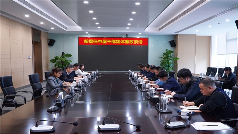 開展任前廉政談話 強化干部廉潔履責擔當